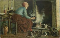 Accanto al fuoco - Katzen