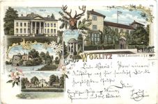 Gruss aus Wörlitz - Hotel Eichenkreuz - Litho