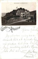 Gruss aus Altenstein - Litho - Bad Liebenstein