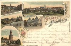 Gruss aus Friedberg - Litho
