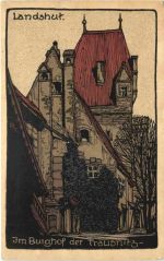 Landshut - Im Burghof der Trausnitz