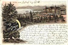 Tutzing - Gruss vom Hotel Simson - Litho