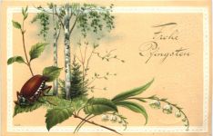 Pfingsten - Maikäfer - Prägekarte