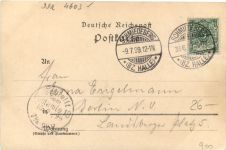 Gruss vom Bergschlösschen - Bad Schmiedeberg - Litho