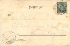 Gruss aus Naundorf bei Freiberg - Litho