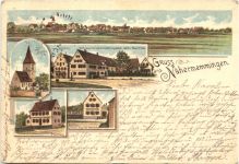 Gruss aus Nähermemmingen - Litho - Nördlingen