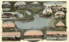 Gruss vom Ammersee - Künstler Ak Eugen Felle