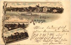 Gruss vom Ammersee - Schondorf - Litho