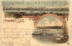 Gruss vom Ammersee - Bayerdiessen - Litho