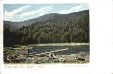 Gruss aus dem Bayer. Wald , Rachelsee und Rachelspitze