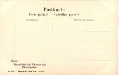 Graz, Hauptplatz mit Rathaus und Herrengasse