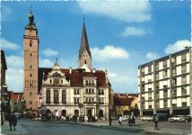 Ingolstadt, Rathausplatz mit Moritzkirche