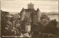 Meersburg, mit Schloss und Säntis