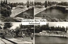 Landsberg Bez. Halle, Felsenbad, div. Bilder