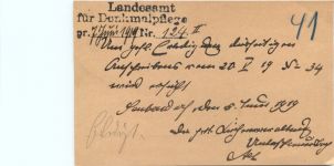 Ganzsache Grosshabersdorf 1919