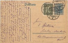 Ganzsache 1921 - Lörrach