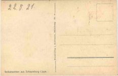Volkstrachten aus Schaumburg Lippe