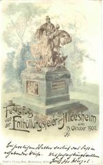 Hildesheim - Enthüllungsfeier 1900 - Litho