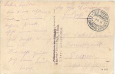 Massengräber auf dem Friedhofe in Duss - Feldpost 8. bayer Chev. Regiment