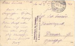 Massengräber auf dem Friedhofe in Duss - Feldpost 8. bayer Chev. Regiment