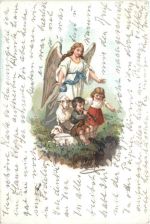 Kinder mit Engel