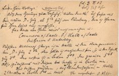 Ganzsache gelaufen in Erlangen 1906