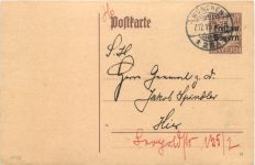 Ganzsache München 1919