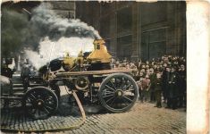 New York - Fire engine at work