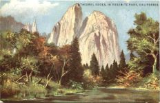 California Cathedral Rocks - Künstler Ak Werner