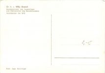 Willy Brandt mit Autogramm