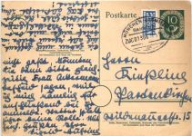 Bahnpost München - Garmisch - Ganzsache