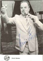 Erich Zenker mit Autogramm