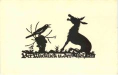 Scherenschnitt Künstler Ak A. M. Schwindt