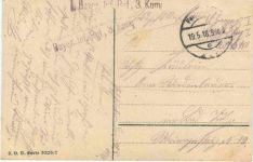 Blumen - Feldpost Bayer. Inf. Regiment