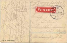 Blumen - Feldpost Bayer. Inf. Regiment