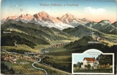 Wildbad Adelholzen und Umgebung - Künstler Ak Eugen Felle