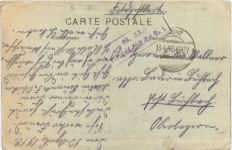 Ham apres la retaite des Allemands - Feldpost