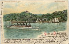 Gruss aus Blankenese - Litho - Halt gegen Licht
