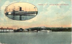 Catskill NY - Arrival of Day Line Steamer