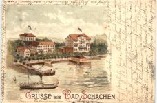 Gruss aus Bad Schachen - Litho