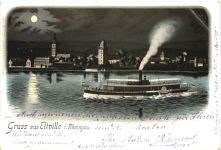 Gruss aus Eltville im Rheingau - Litho