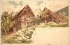 Aus der Sächsischen Schweiz - Litho - Künstler Ak Adolf Nöther