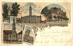 Gruss aus Grossenhain - Litho