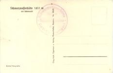 Schwarzwasserhütte mit Steinmadl