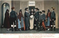 Schwarzwald - Hannes und Michel vor der Theaterkasse