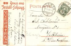 Gruss aus Teddo Schwyz - Japanesen Festspiel 1907