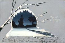 Neujahr - handgemalt