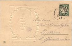 Jahreszahl 1910 - Prägekarte