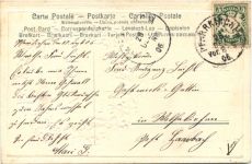 Jahreszahl 1907 - Prägekarte