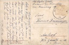 Kind mit Hasen - Künstler Ak Aloys Binder